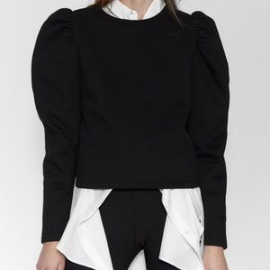 Zara Balloon Sleeve Sweatshirt
